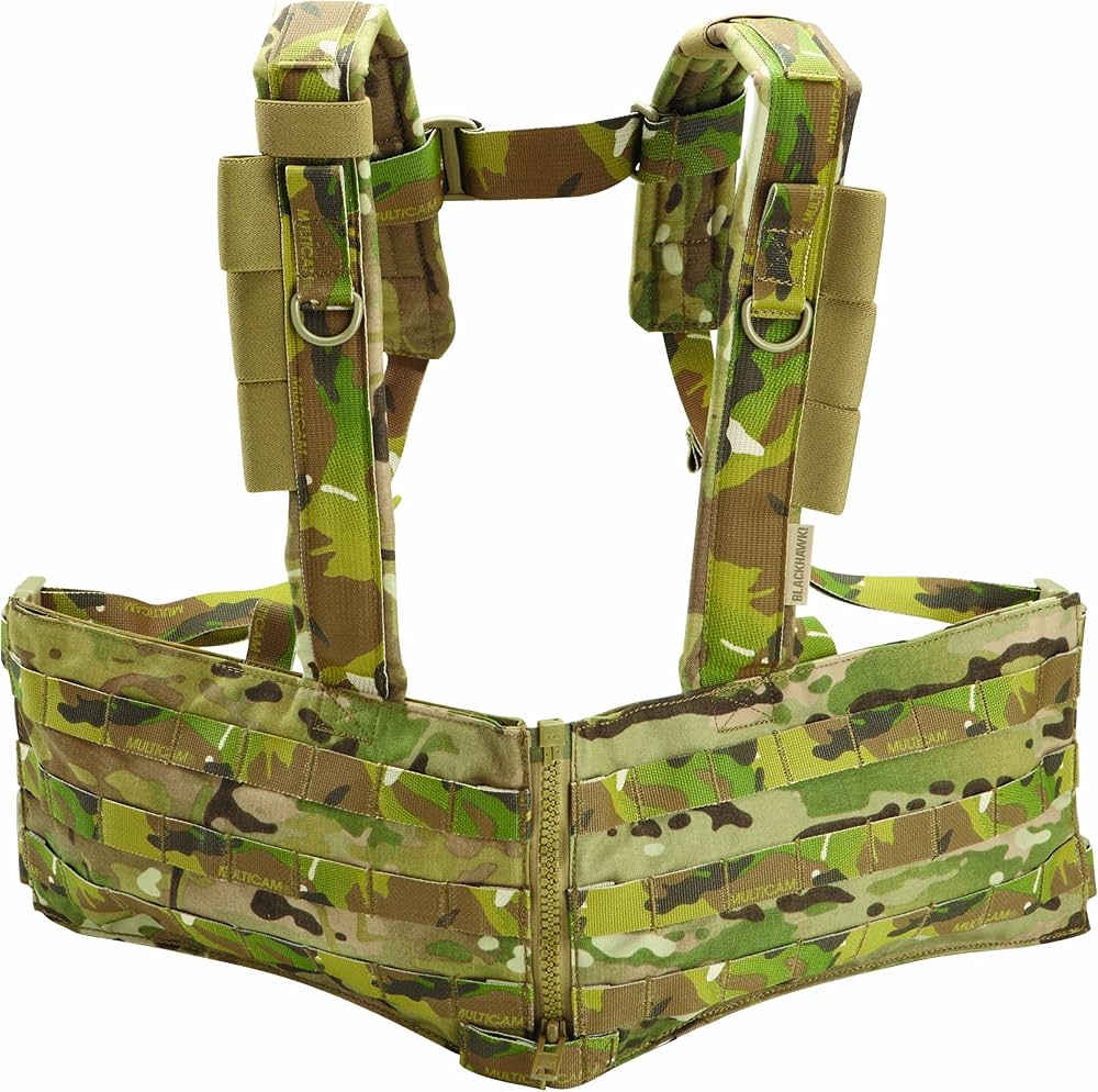 Amazon.co.jp: ブラックホークSplit Front Chest Rig、マルチカム : ホビー
