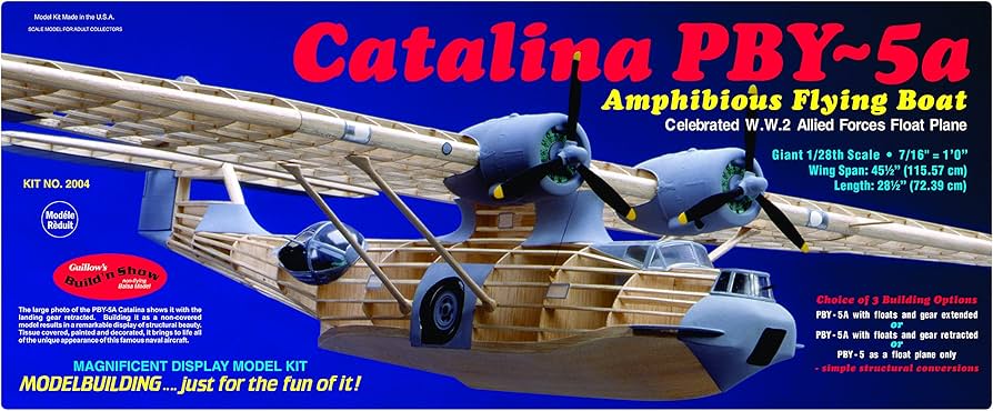 Amazon.com: Guillow's PBY-5A Catalina Model Kit, Small : Arts