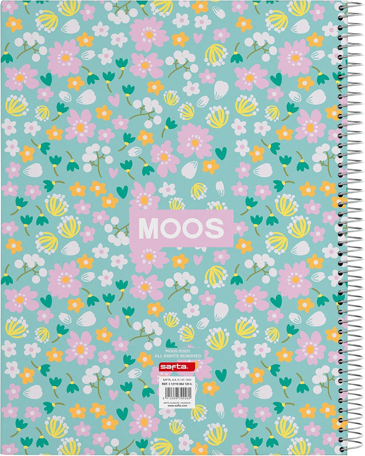 Moos Liberty 4 Ring Binder 30 mm with 100 A4 Sheets, 270 x 35 x