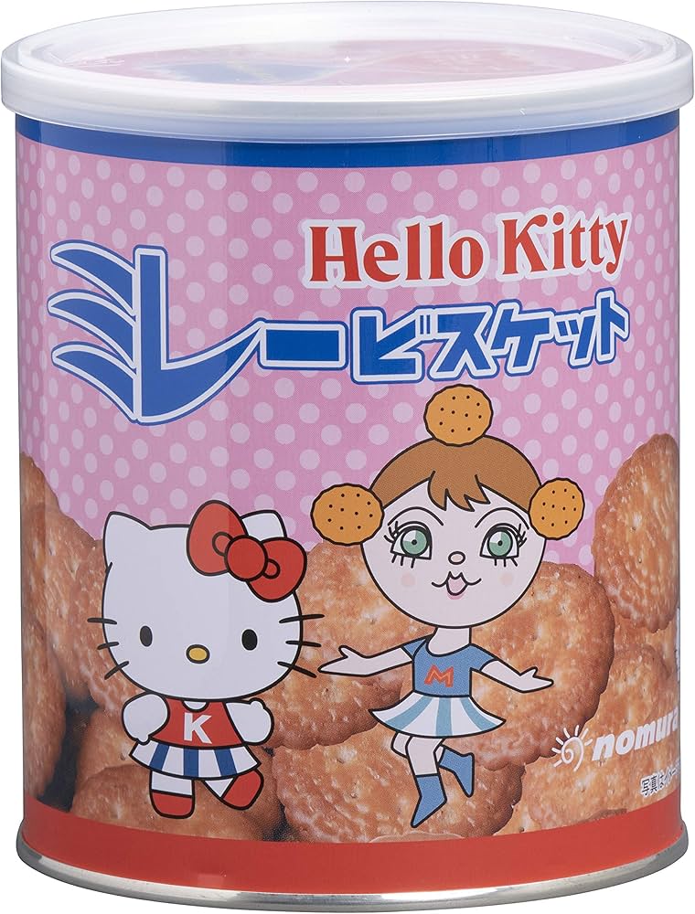 Amazon.co.jp: 野村煎豆加工店 ハローキティミレービスケット缶入 250g