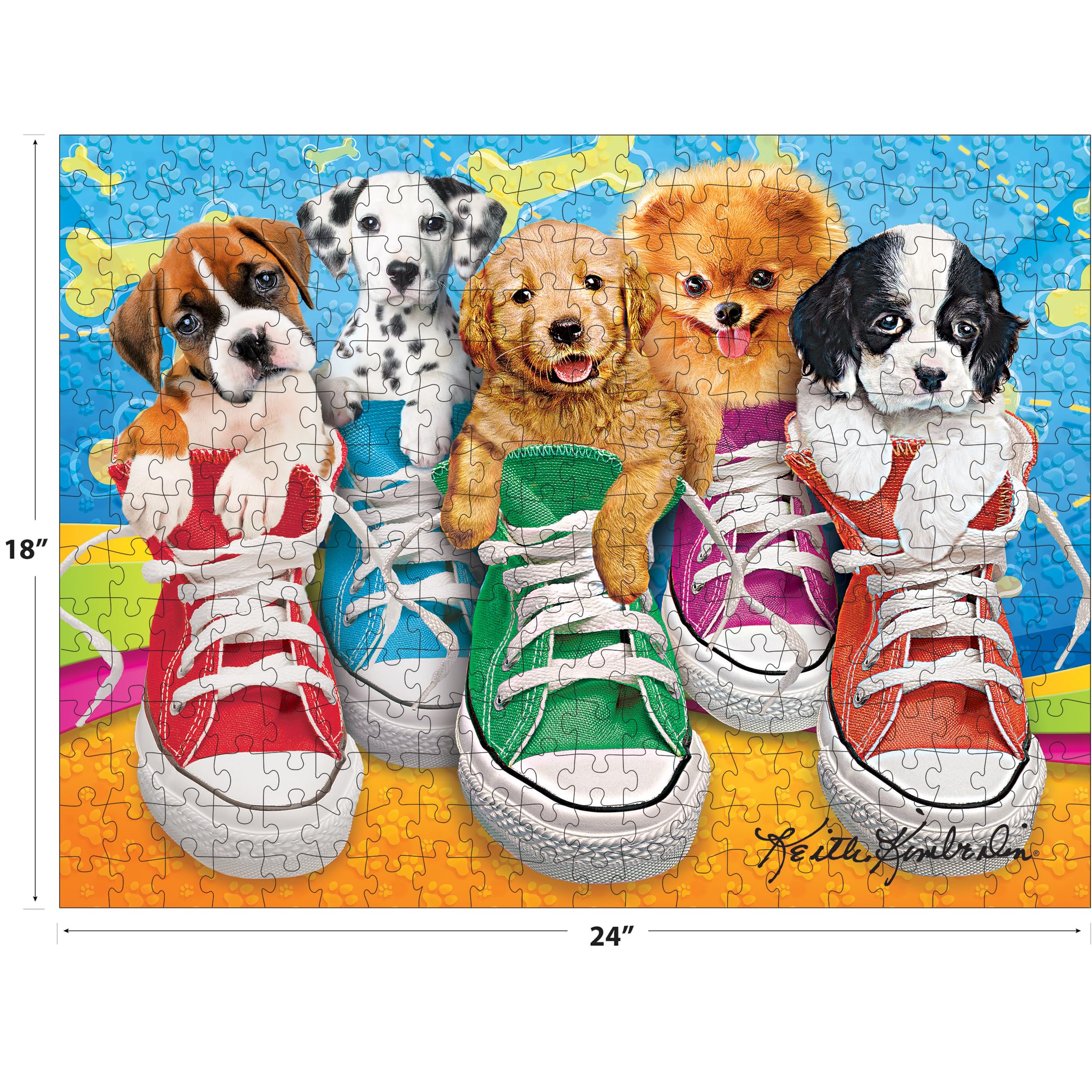 Amazon.com: RoseArt - Kodak - Sneaky Pups - 350 Piece Jigsaw