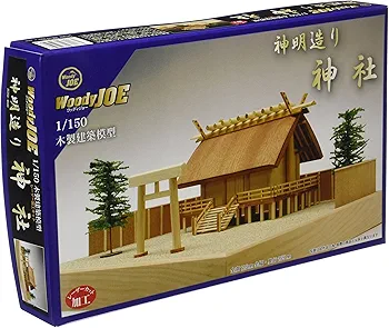 Amazon | ウッディジョー 1/150 神明造り 神社 木製模型 組立キット