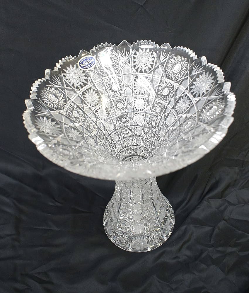 Amazon.co.jp: ボヘミアン カットクリスタル フラワーベース 花瓶