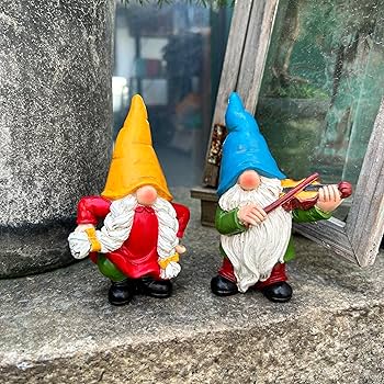 Amazon.com: WSHMZYHOME Garden Gnome Duo Decorative Figurines 5.5
