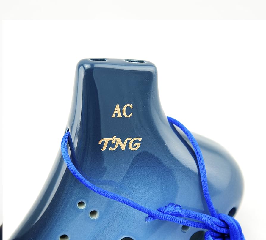 Amazon | TNG オカリナ 楽器 [ ダブル/アルト/ブルー ] 高級 C調 AC