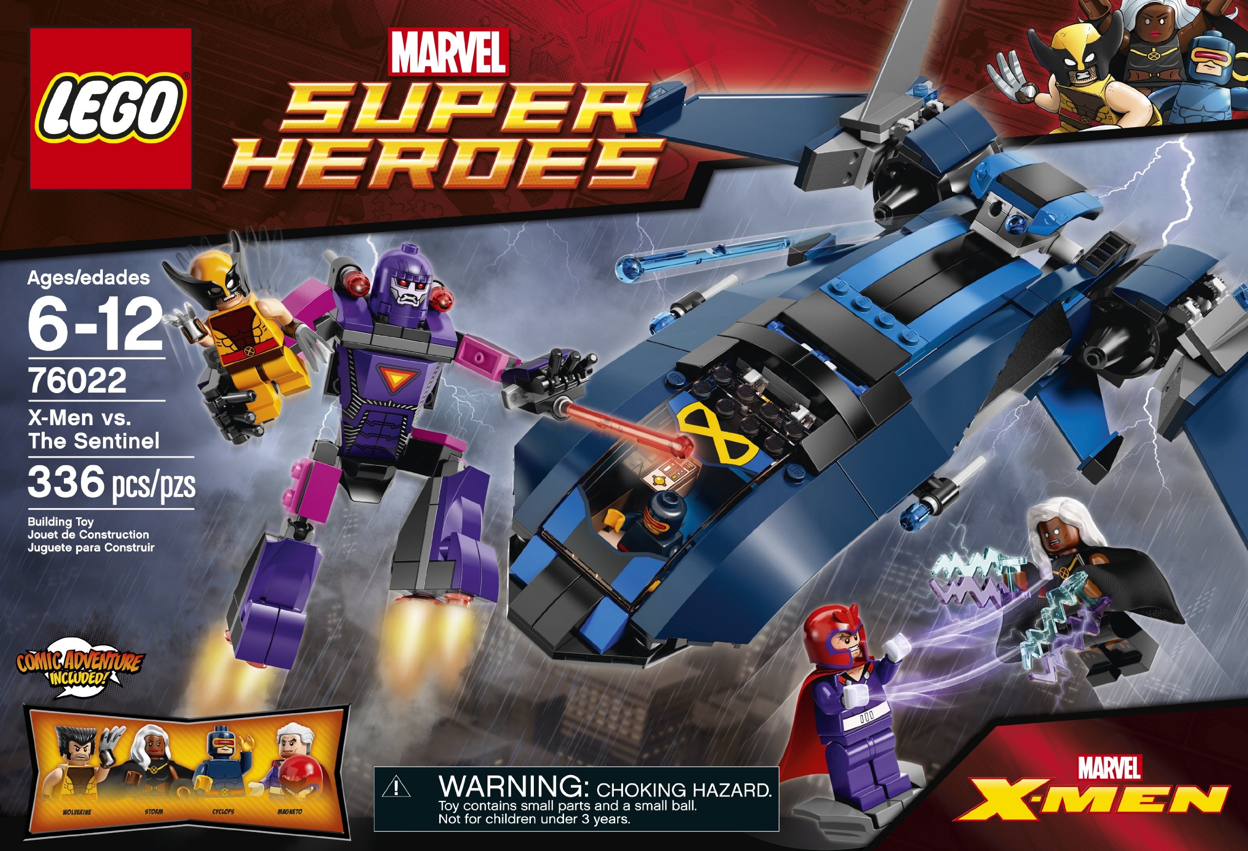 Amazon.com: LEGO Superheroes 76022 X-Men vs. The Sentinel Building