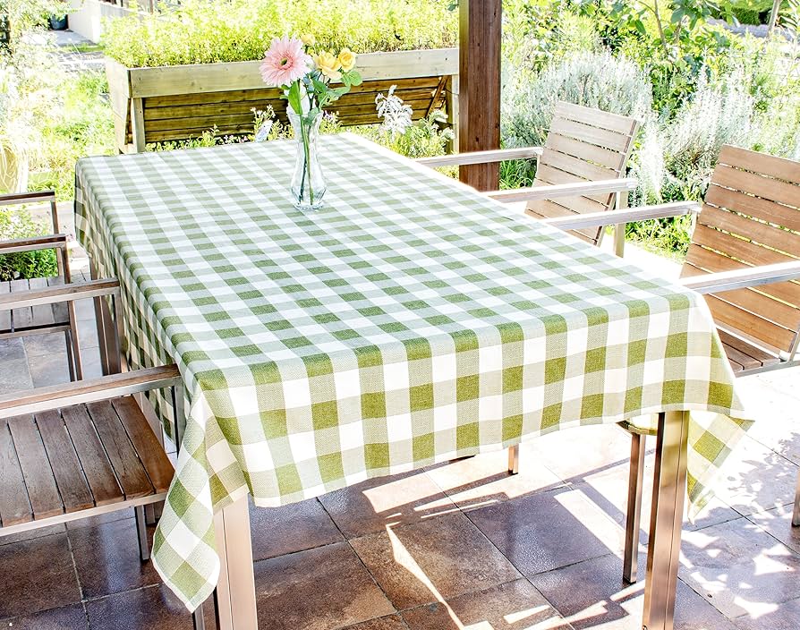 Amazon｜アイムス テーブルクロス [ 145×200cm / グリーン/長方形 ] 撥