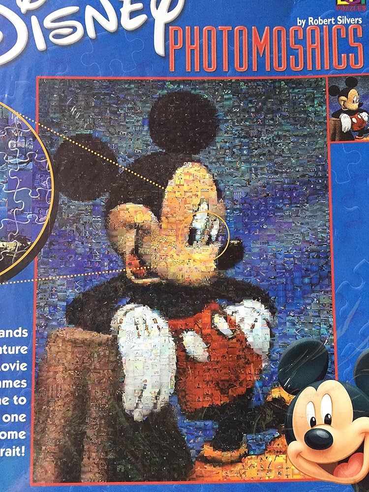 Disney Photomosaic Mickey Mouse Jigsaw Puzzle 1000 pcs, Jigsaw