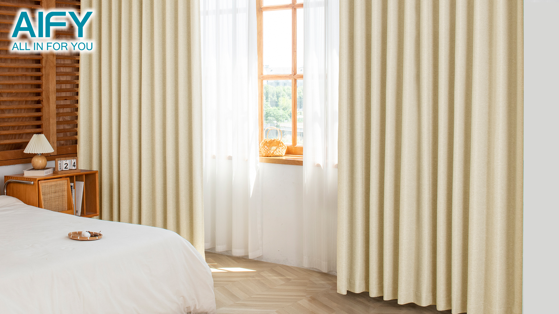 Amazon｜AIFY 防炎 カーテン 2枚組 遮光 UVカット 断熱 保温 遮熱 防寒