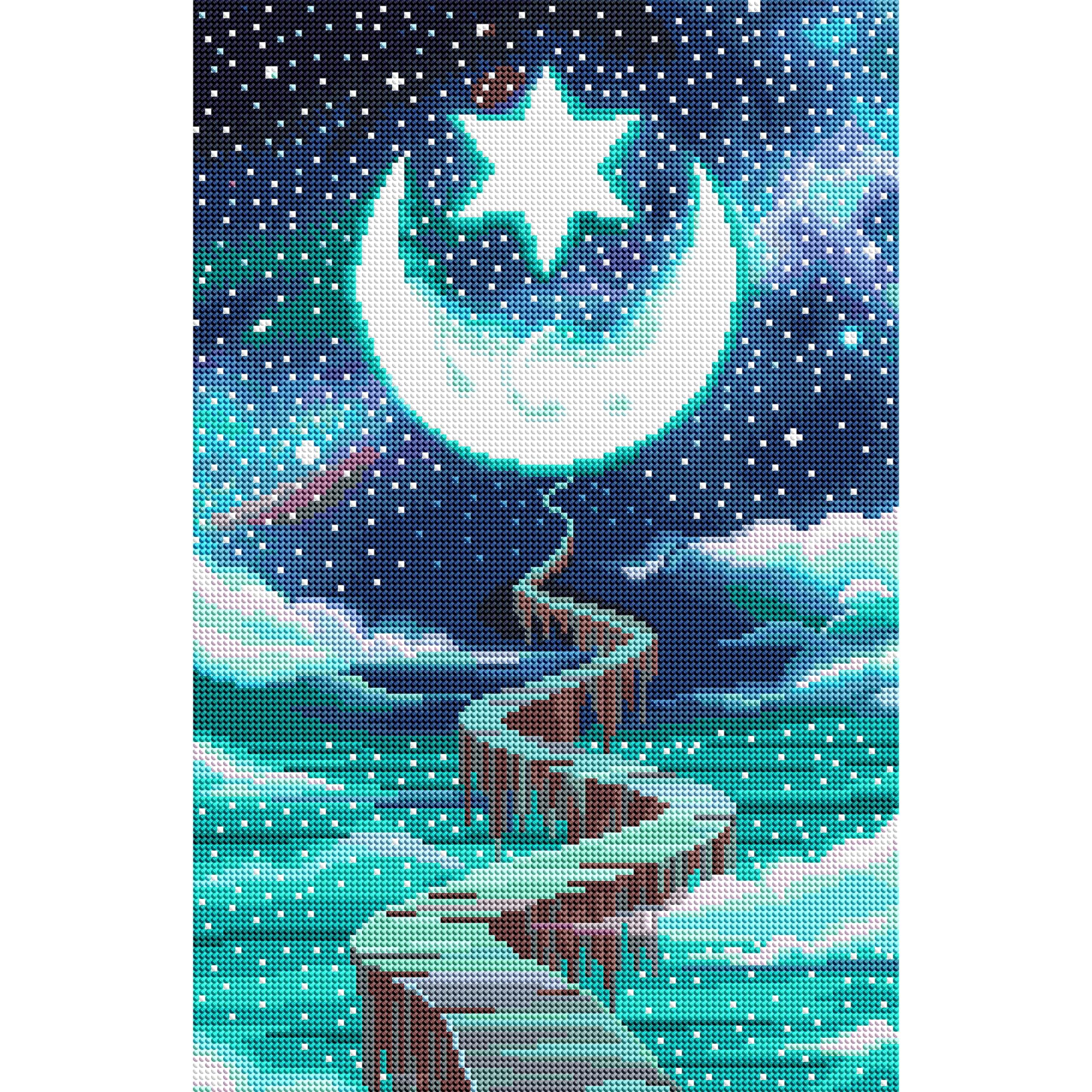 Amazon.com: DIAMOND ART CLUB New Moon Diamond Painting Kit, Fun