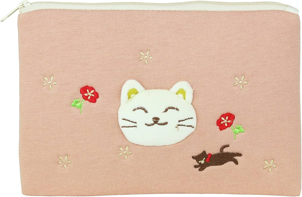 Amazon.co.jp: くろちく ポーチ ねこらんまん ねこぐるみ フラット