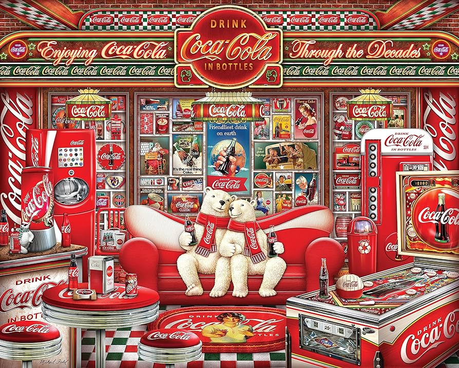 Amazon.com: Springbok's 1000 Piece Jigsaw Puzzle Coca Cola Decades