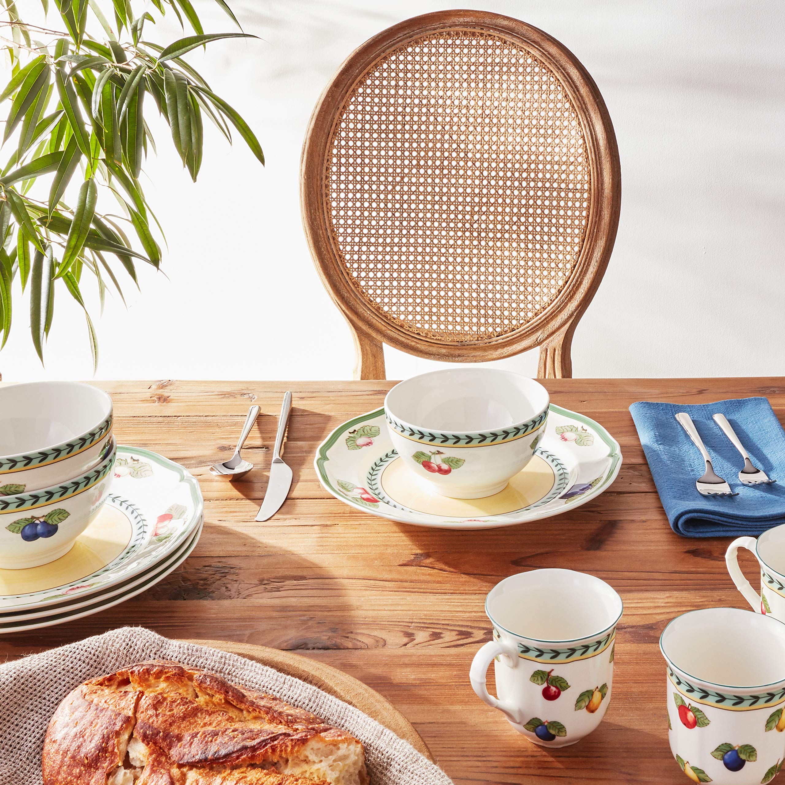 Amazon.co.jp: Villeroy & Boch French Garden 12-Piece Set, Service