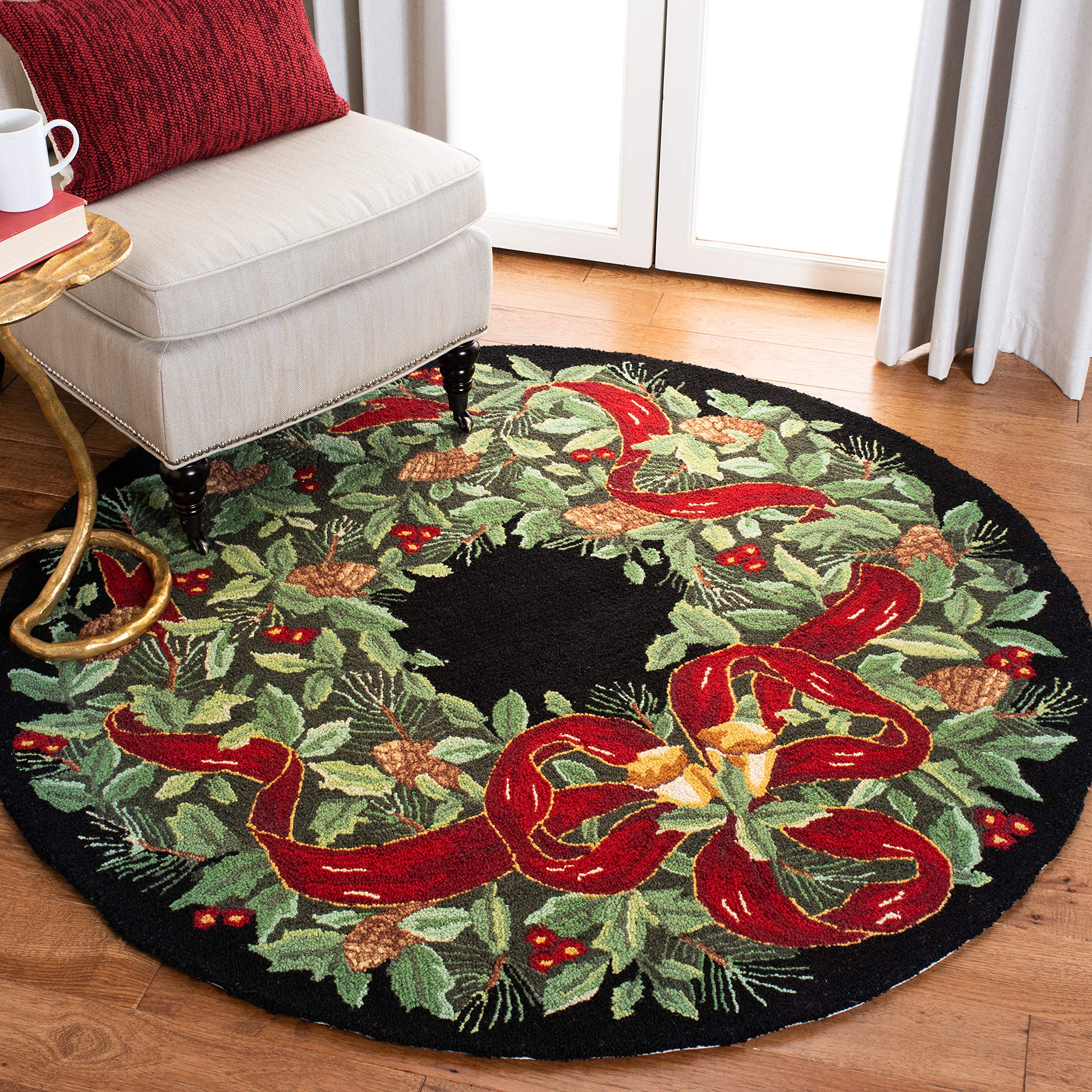 Amazon.com: SAFAVIEH Vintage Poster Collection Area Rug - 5' Round