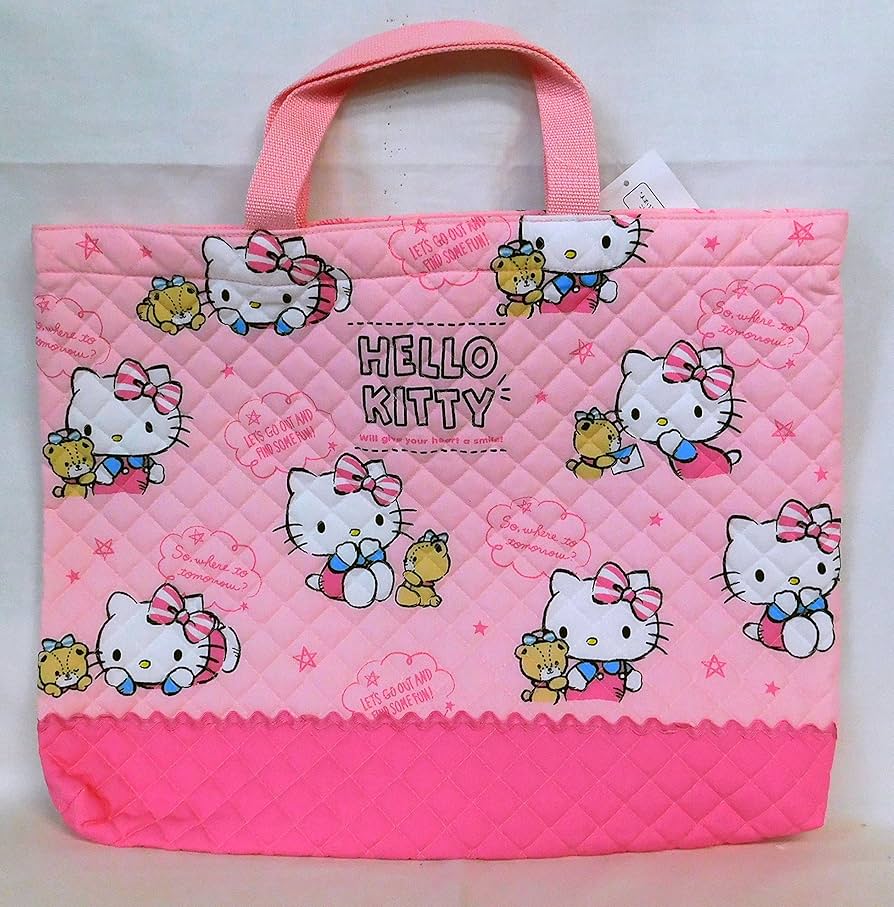 Amazon.co.jp: サンリオ(SANRIO) ハローキティ キルティング手提げ