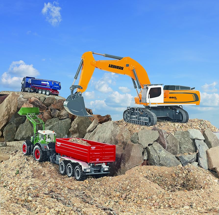 Amazon.com: Siku 6740, Liebherr R980 SME Crawler Excavator, Radio