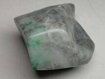 Amazon.co.jp: 灰緑 169g M 翡翠 原石 ヒスイ 鉱物 鑑賞石 糸魚川 水石