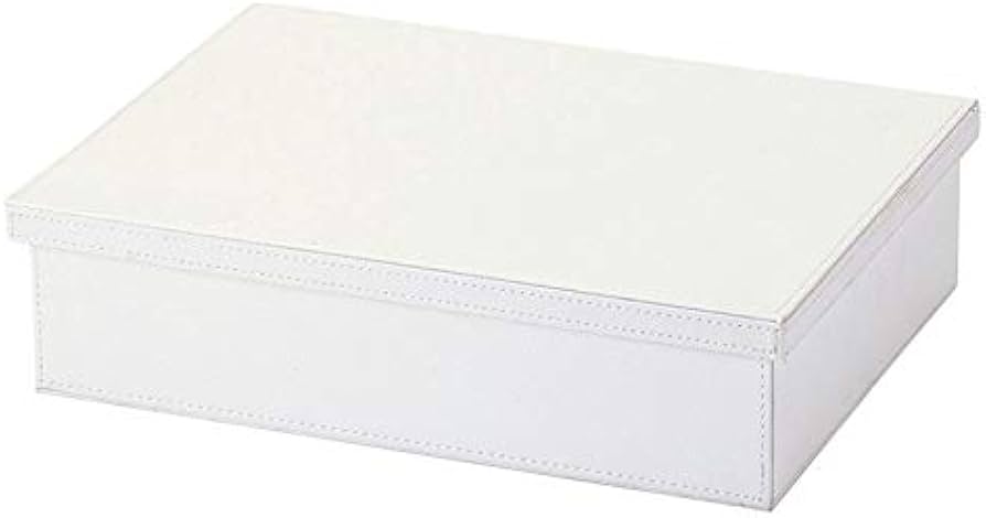 Amazon｜収納ボックス フェイク レザー 蓋付き ボックス カラー