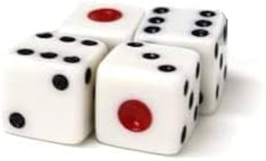 Amazon | 青雲商店 サイコロ さいころ 6面 12mm四方 赤目 ダイス 4個