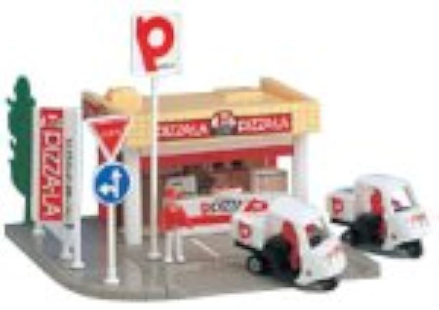 Amazon | トミカタウン ピザーラ (オリジナルデリバリーバイク2台付き