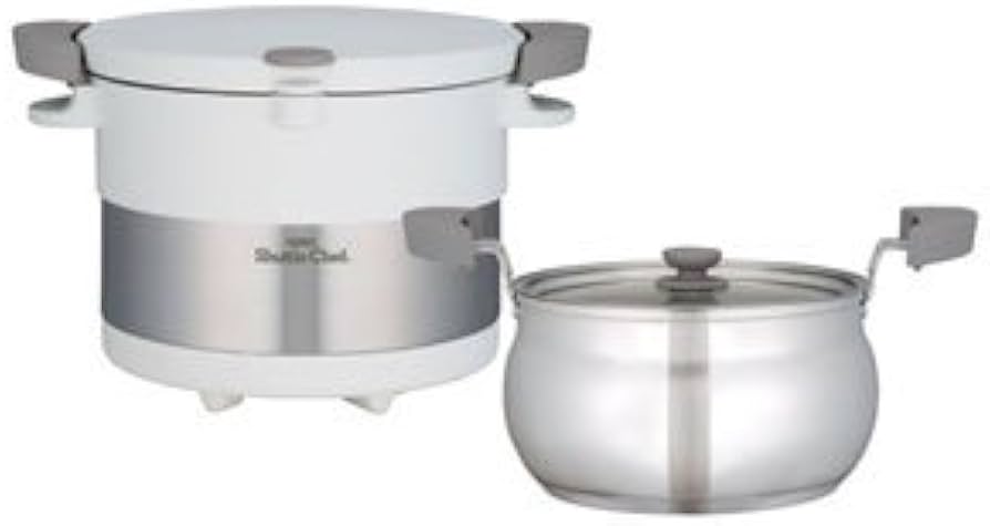 Amazon | サーモス 保温調理器 シャトルシェフ ピュアホワイト KBC