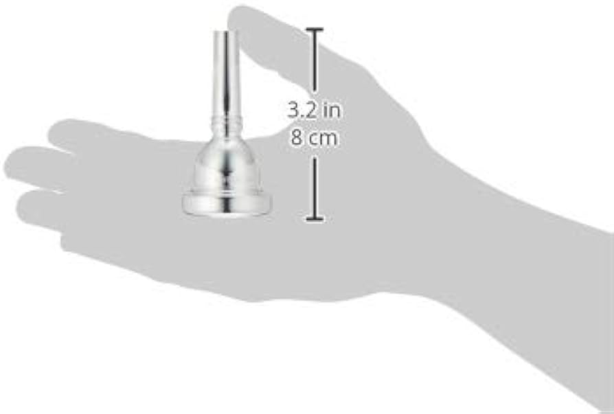 Amazon | バック トロンボーン マウスピース 12C 銀メッキ仕上げ (細管