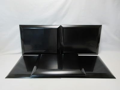 Amazon.co.jp: 604736 懐石道具 輪島塗 木製黒真塗 卓上膳 5客揃 絵