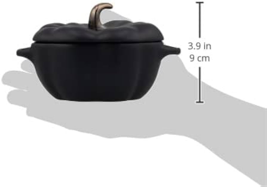 Amazon｜staub ストウブ 「 パンプキン ココット 12cm ブラック