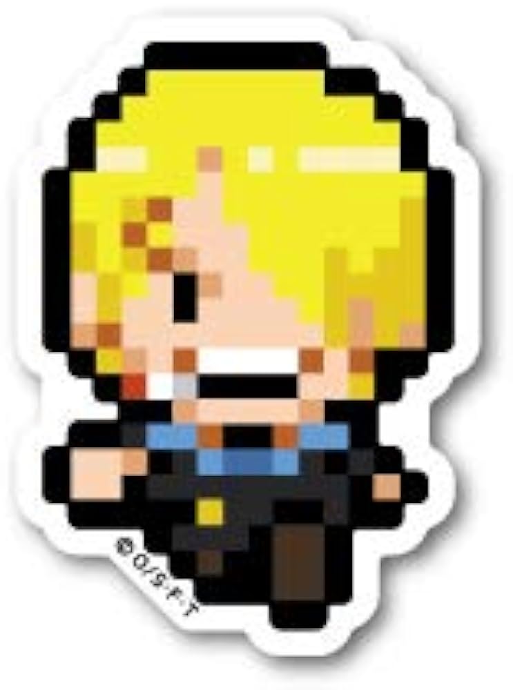 Amazon.co.jp: ピクセルワンピース ステッカー サンジ OPX-005S ONE