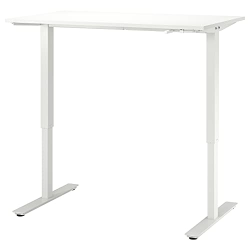 Amazon | TROTTEN トロッテン デスク 昇降式 - ホワイト 120x70 cm