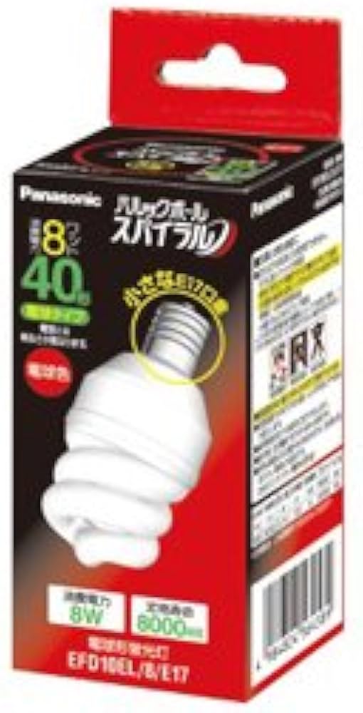 Amazon | パナソニック 電球形蛍光灯(EFD)40W型(E17口金) EFD10EL8E17