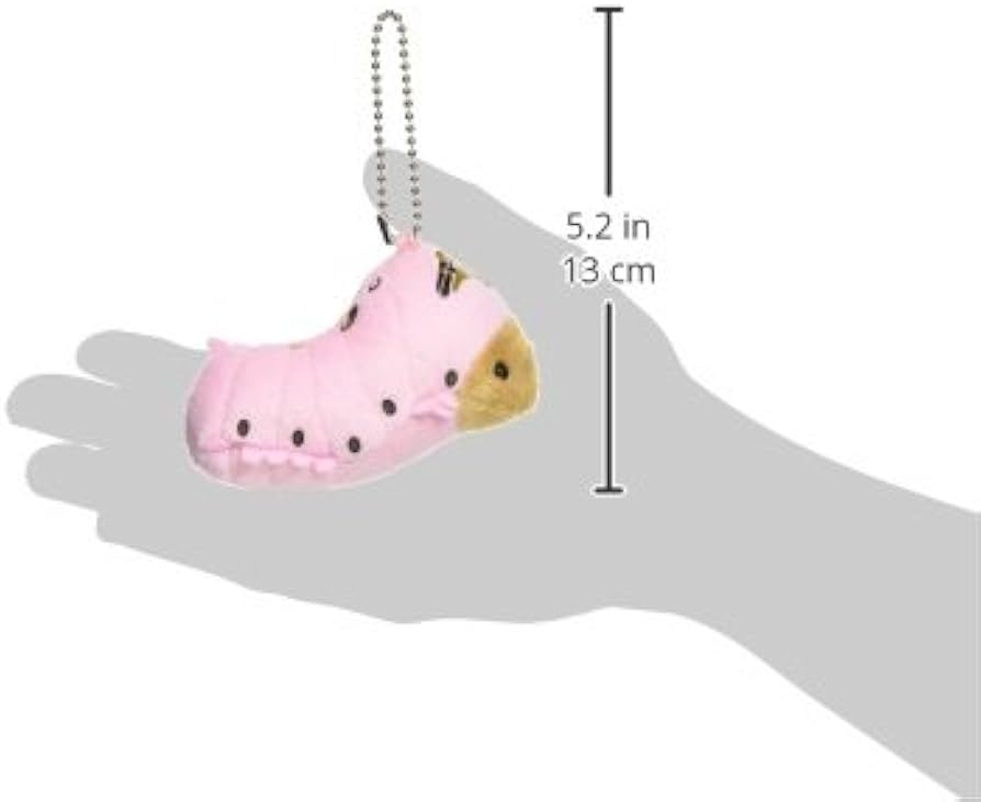 Amazon.co.jp: ちたまっこ カイコ ぬいぐるみキーホルダー 全長9cm
