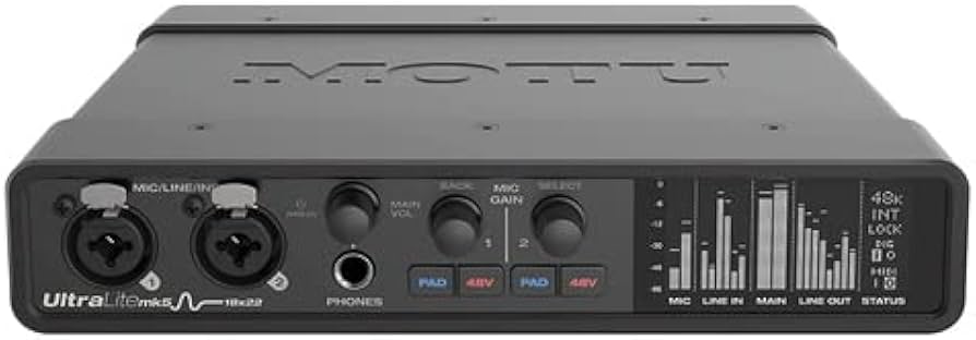 Amazon.com: MOTU UltraLite-mk5 USB Audio Interface Bundle with