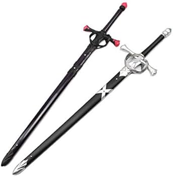金属製 剣 フェンシング コスプレ アニメ 模造刀 漆黒 ダーク ソード