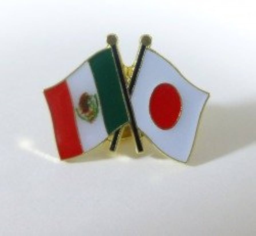 Amazon | 国旗ピンバッジ（日本・メキシコ友好旗） | バッジ | おもちゃ