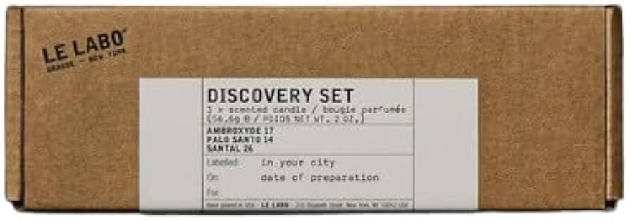 Amazon.co.jp: 【 LE LABO】ルラボ キャンドル ディスカバリー セット