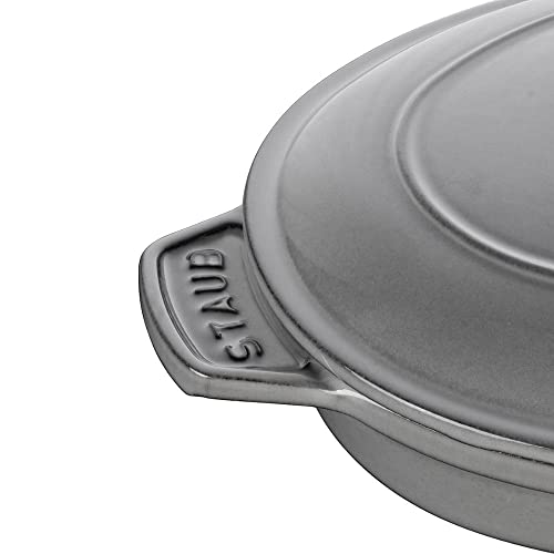 ストウブ(Staub) - オーバルホットプレート 23cm グレー 40509-581 の