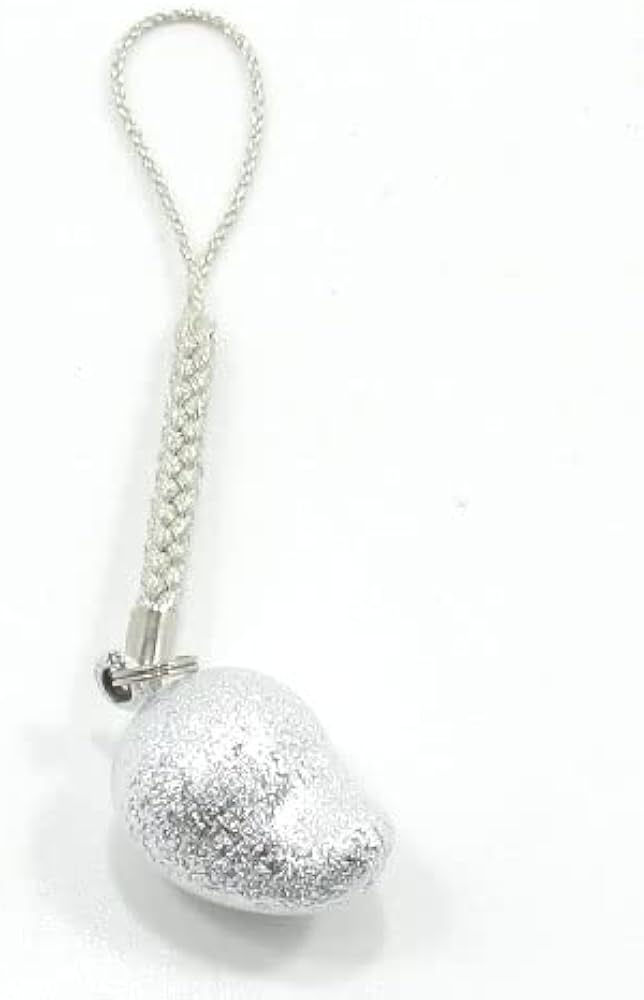 Amazon.co.jp: 水琴鈴 勾玉の鈴 ストラップ 銀の鈴 魔除け鈴 お守り ま