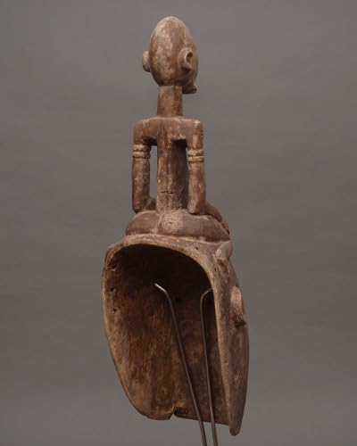 Amazon.co.jp: アフリカマリ共和国ドゴン族マスク仮面No.414木彫り