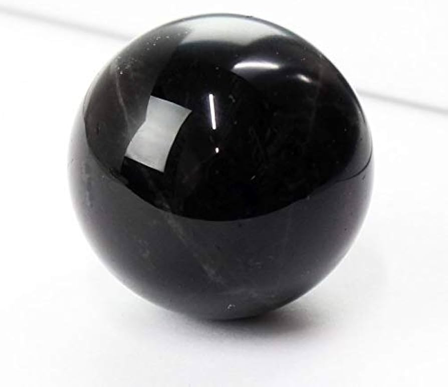 Amazon.co.jp: モリオン 丸玉 球体 置物 原石 丸玉 水晶玉 大玉 ルース