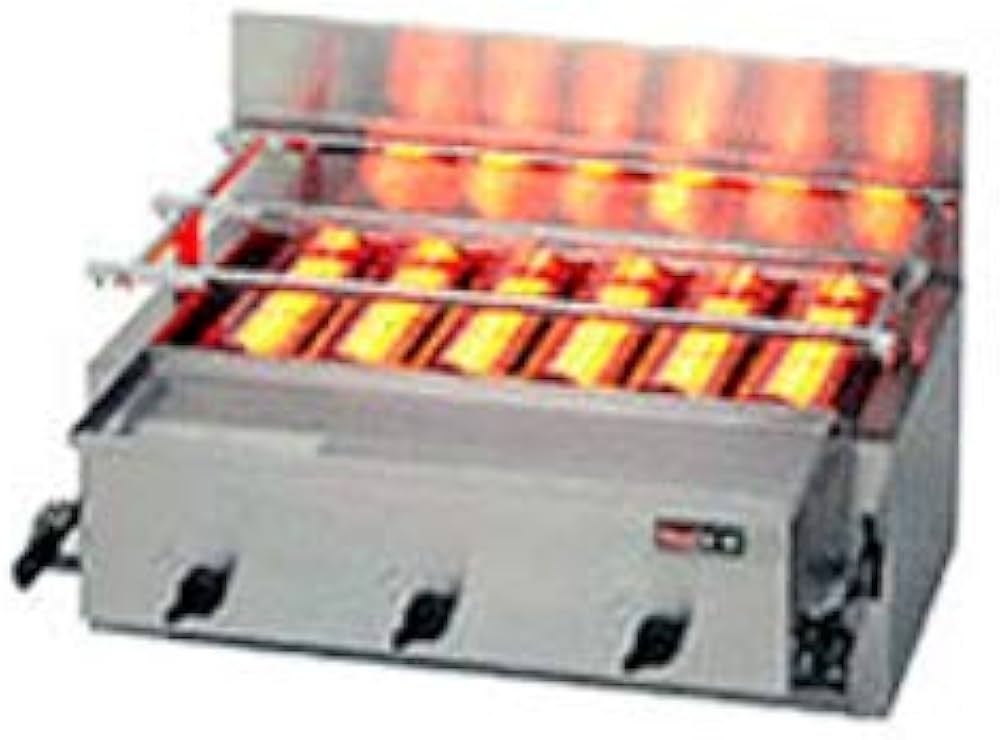 Amazon.co.jp: リンナイ 業務用グリル 新荒磯6号 RGA-406B 1コック2