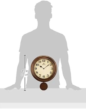 Amazon.co.jp: さんてる 日本製 日本製 レトロ電波振り子柱時計