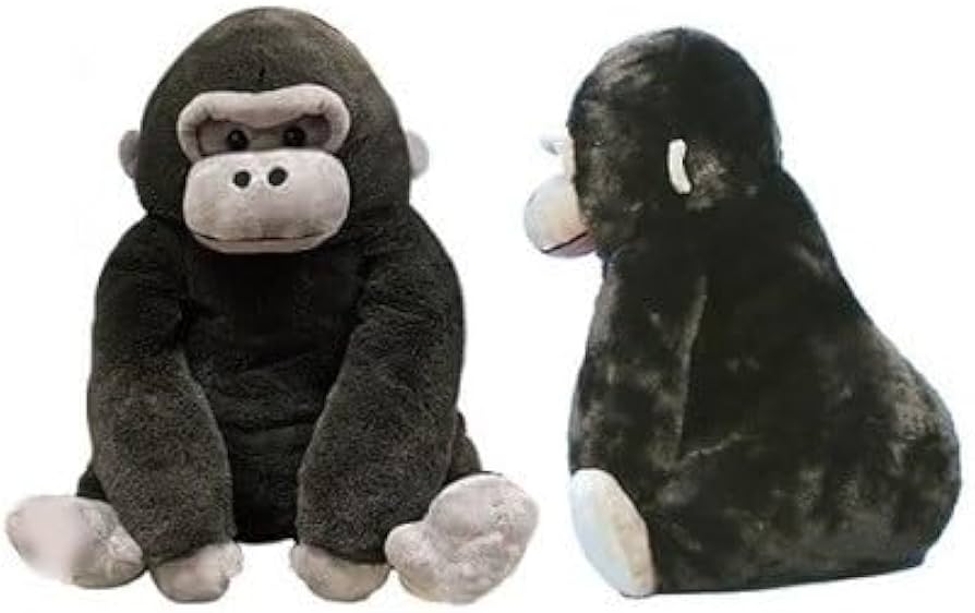 Amazon.co.jp: アミューズ くったりゴリラBIG (ブラック) ぬいぐるみ