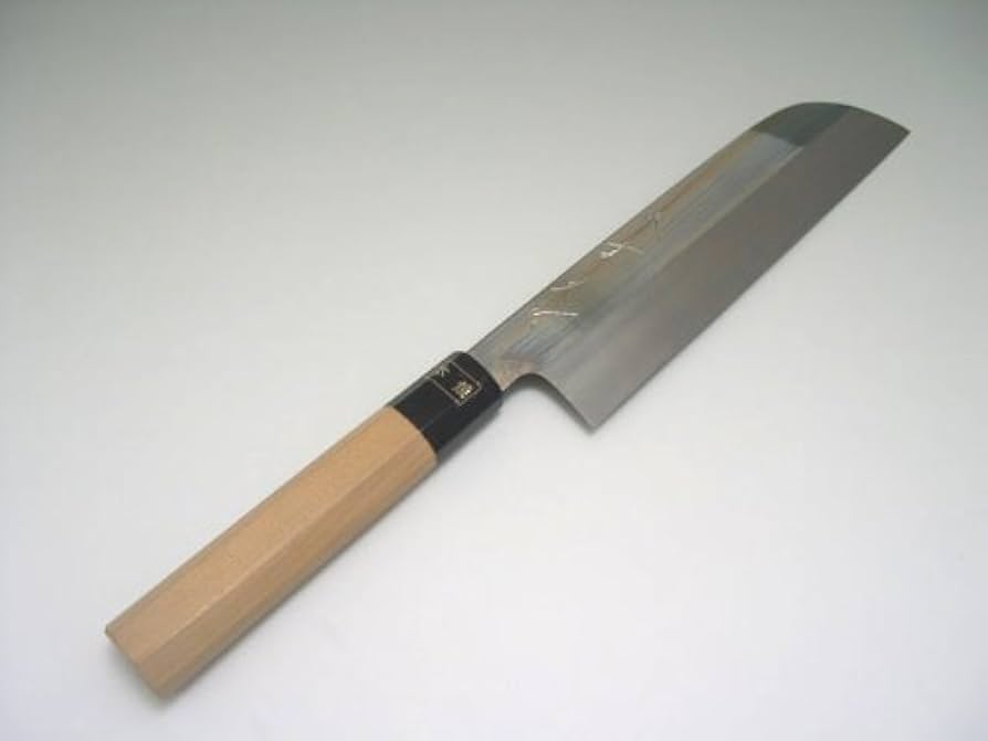 Amazon.co.jp: 鎌薄刃包丁 本焼白 〔 安来鋼 白鋼三鋼 〕 240mm