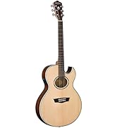 Washburn EA12B Festive Series Mini Jumbo Cutaway Acoustic Electric