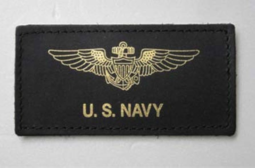 Amazon | US NAVY本革ネームタグ革パッチUSNカ米海軍ワッペンMA-1CWU