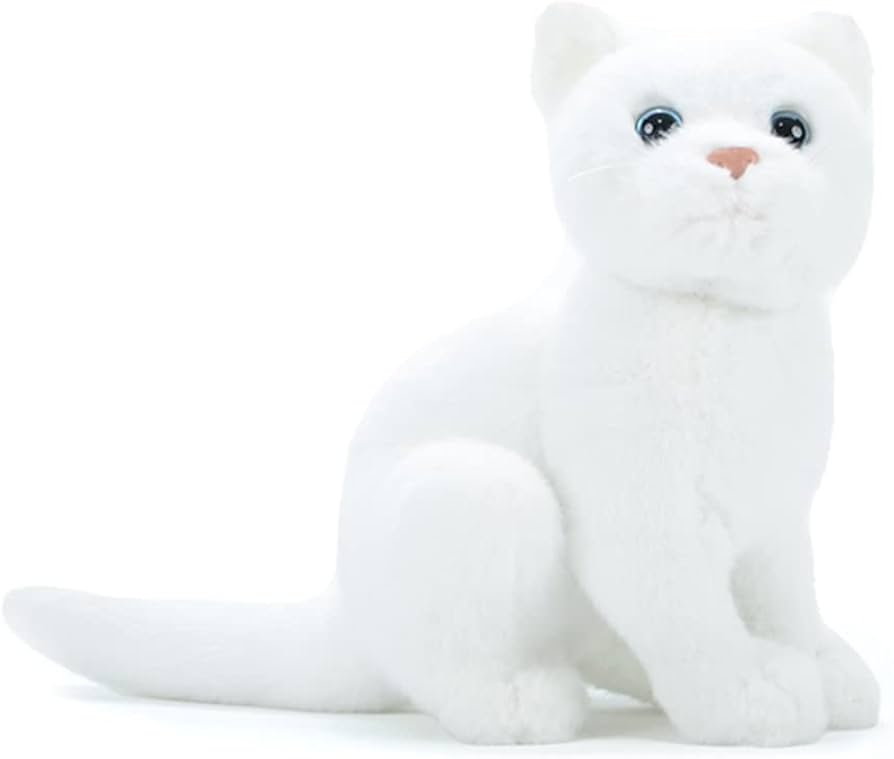 Amazon.co.jp: ネコぬいぐるみ 白猫 抱き枕 リアル 肌触り良い ねむ