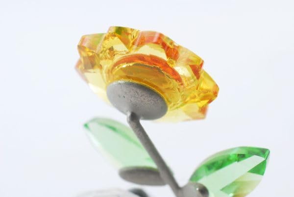 Amazon.co.jp: スワロフスキークリスベアクマひまわりクリスタル置物