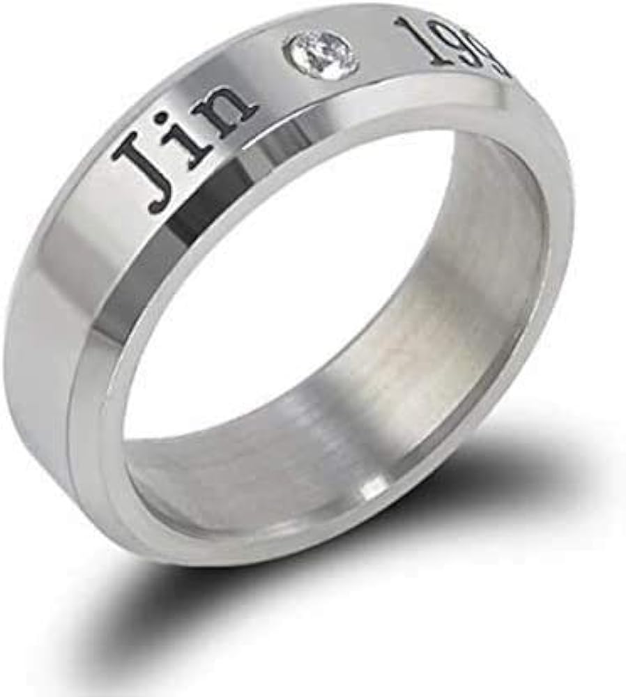 Amazon | [LIBERTY-M] 誕生日刻印入 指輪 リング ジン JIN ネックレス