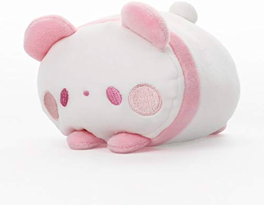 Amazon.co.jp: もちふわぬいぐるみ - 6パンダ(ピンク) : おもちゃ